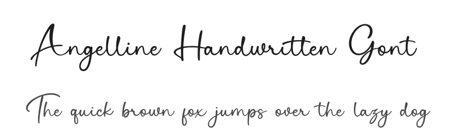 Angelline Handwritten Font by Basnistudio — Script Handwritten Font