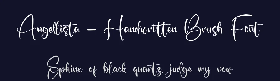 Angellista – Handwritten Brush Font by glorytype — Script Handwritten Font — thumbnail 2