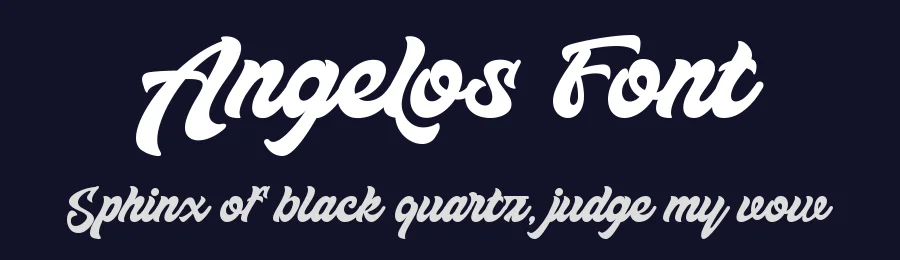 Angelos Font by letterara — Script Handwritten Font — thumbnail 2