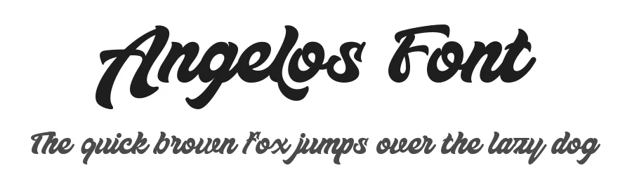 Angelos Font by letterara — Script Handwritten Font