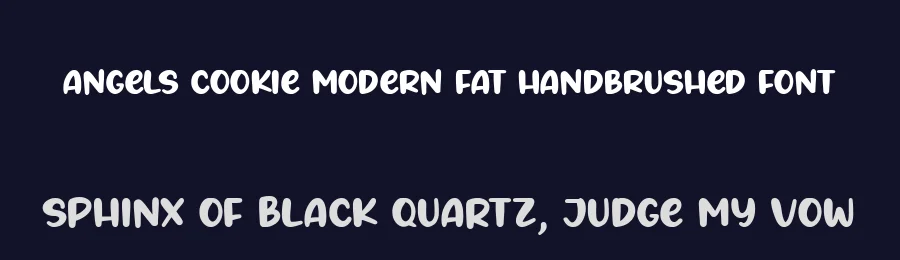 Angels Cookie Modern Fat Handbrushed Font by balpirick — Script Handwritten Font — thumbnail 2