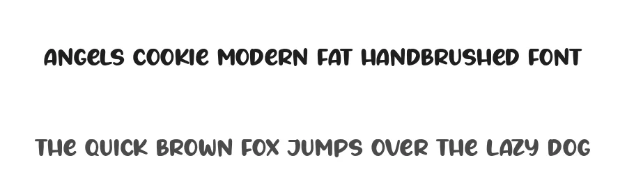 Angels Cookie Modern Fat Handbrushed Font by balpirick — Script Handwritten Font