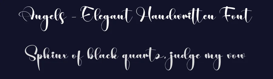 Angels – Elegant Handwritten Font by creativeletter — Script Handwritten Font — thumbnail 2