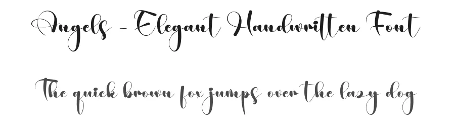 Angels – Elegant Handwritten Font by creativeletter — Script Handwritten Font
