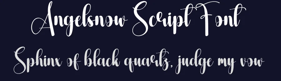 Angelsnow Script Font by creativeletter — Script Handwritten Font — thumbnail 2