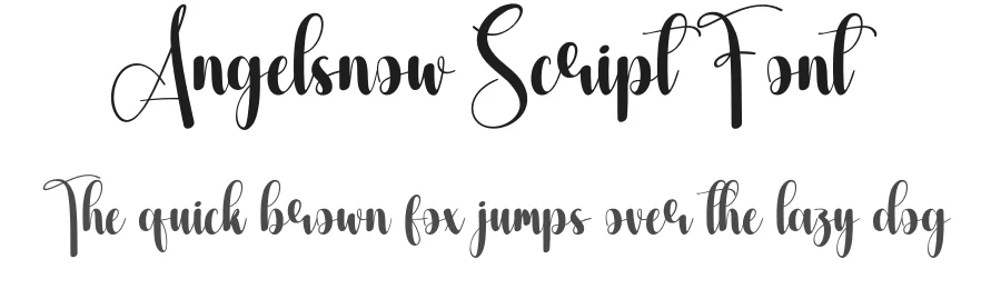 Angelsnow Script Font by creativeletter — Script Handwritten Font