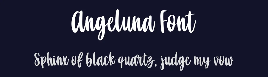 Angeluna Font by metafontsy — Script Handwritten Font — thumbnail 2