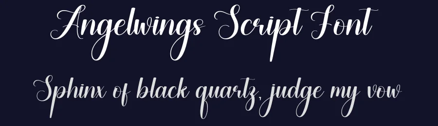 Angelwings Script Font by creativeletter — Script Handwritten Font — thumbnail 2