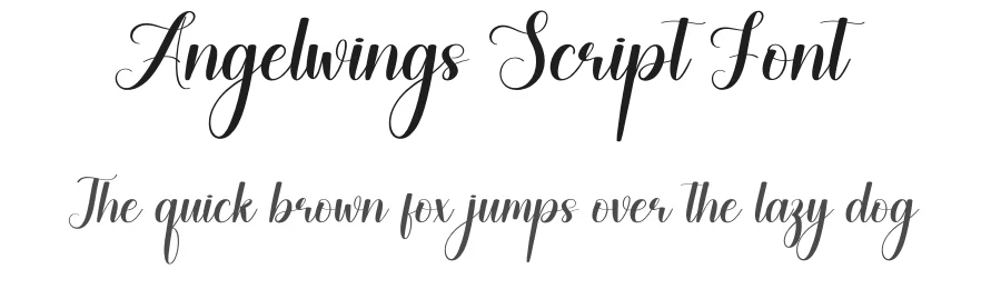 Angelwings Script Font by creativeletter — Script Handwritten Font