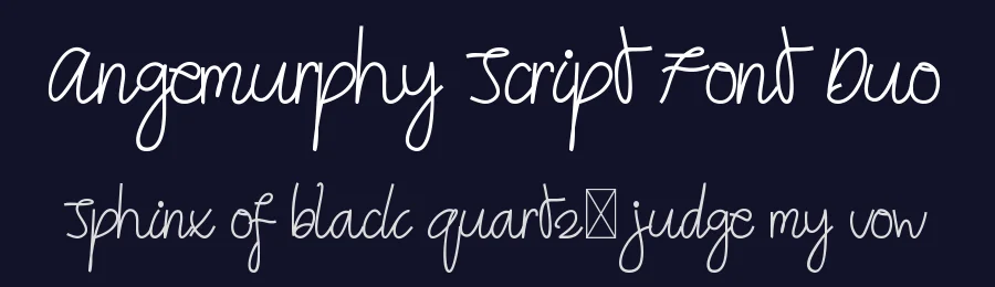 Angemurphy Script Font Duo by edricstudio — Script Handwritten Font — thumbnail 2