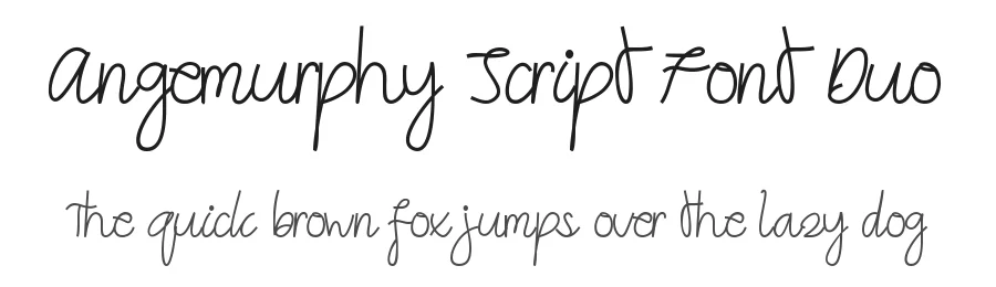 Angemurphy Script Font Duo by edricstudio — Script Handwritten Font