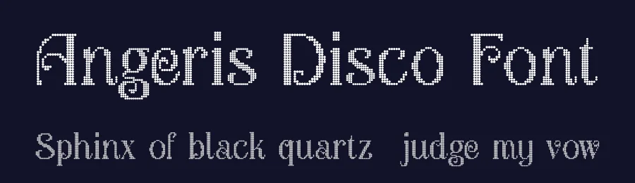 Angeris Disco Font by craftsupplyco — Display Font — thumbnail 2