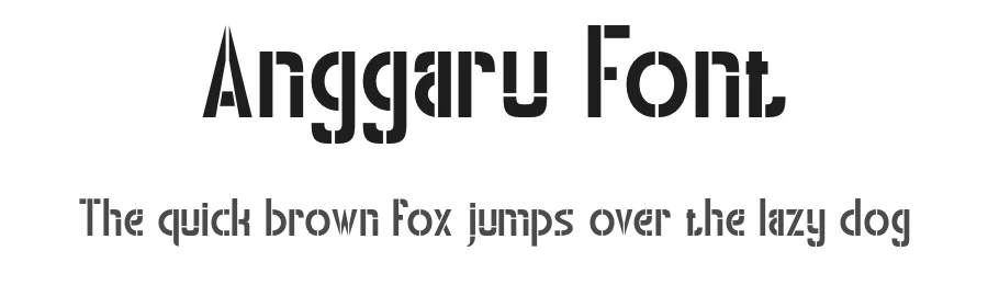 Anggaru Font by Canden Meutuah — Display Font