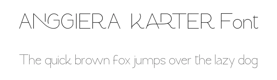 Anggiera Karter Font by nihstudio — Display Font