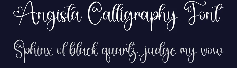 Angista Calligraphy Font by creativeletter — Script Handwritten Font — thumbnail 2