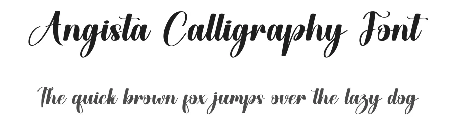 Angista Calligraphy Font by creativeletter — Script Handwritten Font