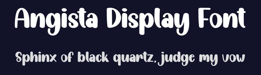 Angista Display Font by creativeletter — Script Handwritten Font — thumbnail 2