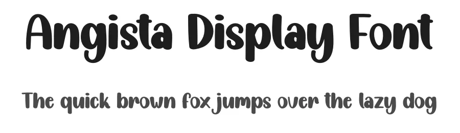 Angista Display Font by creativeletter — Script Handwritten Font