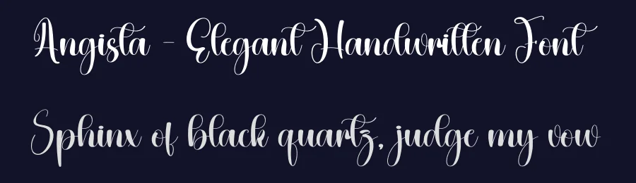 Angista – Elegant Handwritten Font by creativeletter — Script Handwritten Font — thumbnail 2