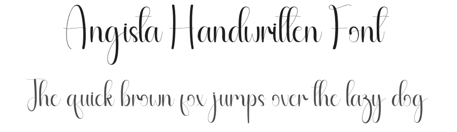 Angista Handwritten Font by andikastudio β Script Handwritten Font