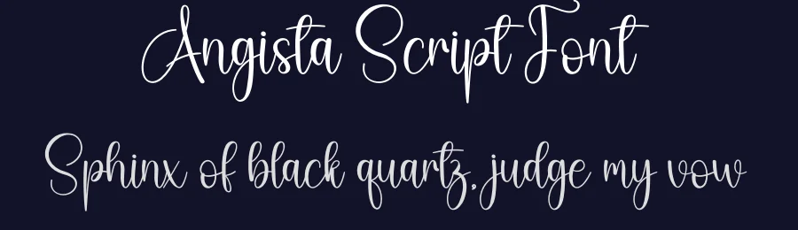 Angista Script Font by creativeletter — Script Handwritten Font — thumbnail 2