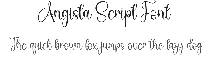 Angista Script Font by creativeletter — Script Handwritten Font