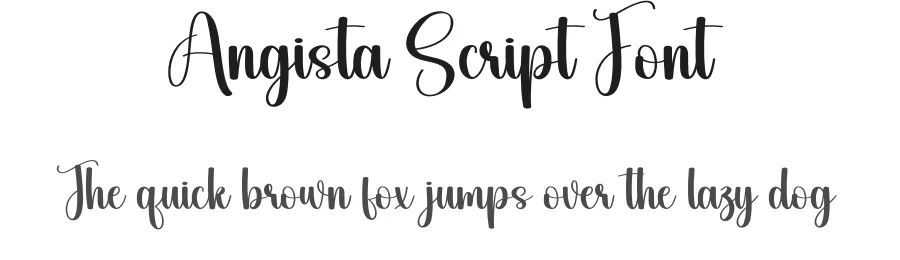 Angista Script Font by andikastudio — Script Handwritten Font