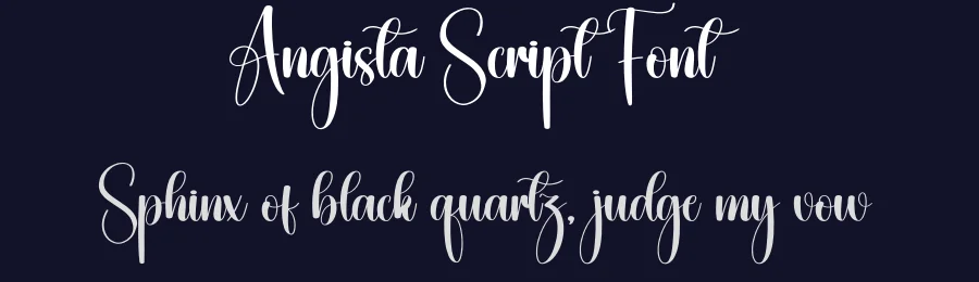 Angista Script Font by creativeletter — Script Handwritten Font — thumbnail 2
