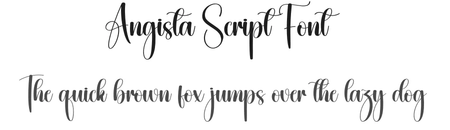 Angista Script Font by creativeletter — Script Handwritten Font