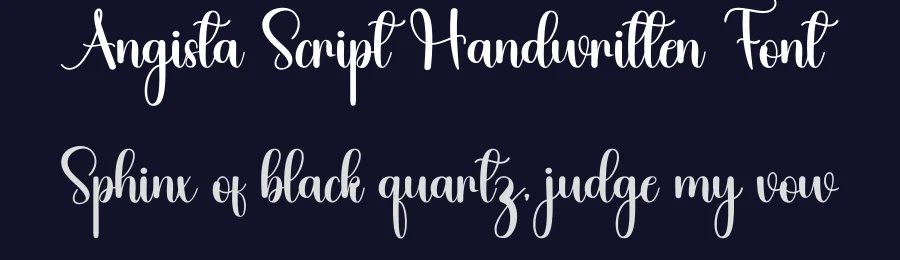 Angista Script Handwritten Font by inermediaSTUDIO — Script Handwritten Font — thumbnail 2