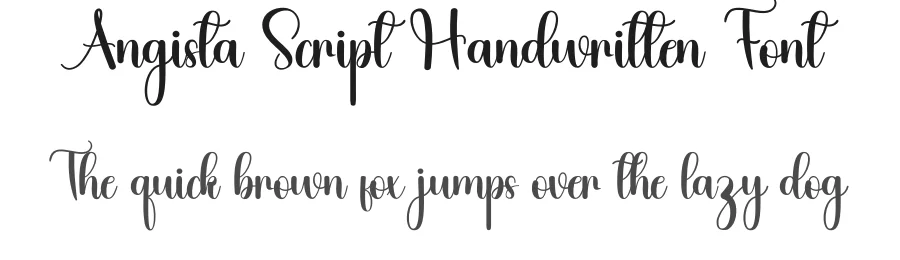 Angista Script Handwritten Font by inermediaSTUDIO — Script Handwritten Font