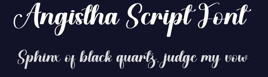 Angistha Script Font by creativeletter — Script Handwritten Font — thumbnail 2