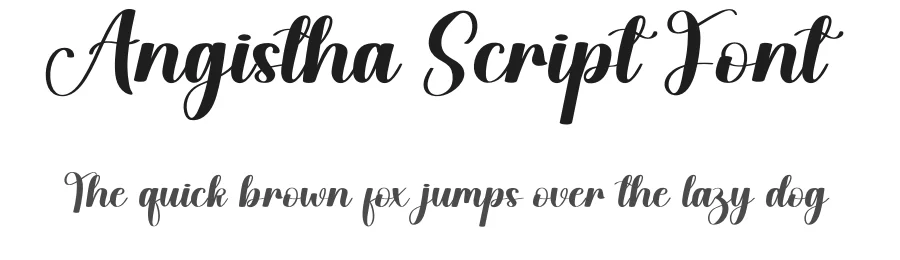 Angistha Script Font by creativeletter — Script Handwritten Font