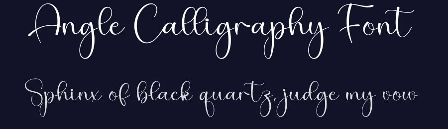 Angle Calligraphy Font by creativeletter — Script Handwritten Font — thumbnail 2