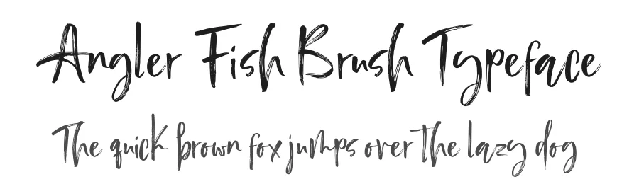 Angler Fish Brush Typeface by Areatype — Script Handwritten Font