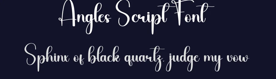 Angles Script Font by creativeletter — Script Handwritten Font — thumbnail 2