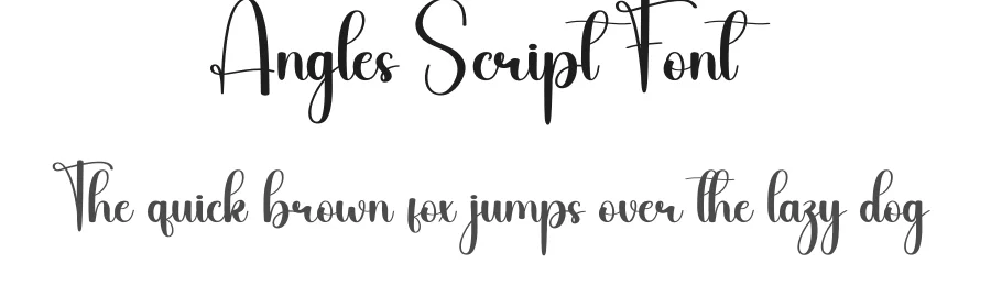 Angles Script Font by creativeletter — Script Handwritten Font