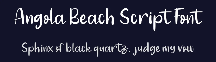 Angola Beach Script Font by Mozarella — Display Font — thumbnail 2