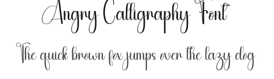 Angry Calligraphy Font by andikastudio — Script Handwritten Font
