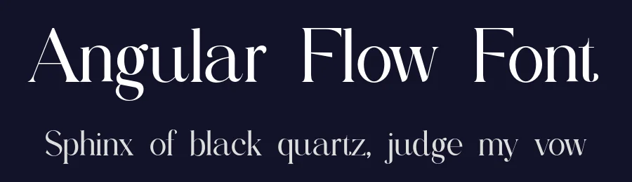 Angular Flow Font by UICreative — Serif Font — thumbnail 2