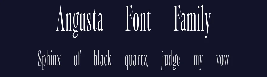 Angusta Font Family by The Northern Block — Decorative Font — thumbnail 2