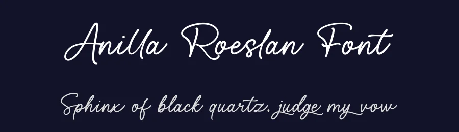 Anilla Roeslan Font by Basnistudio — Script Handwritten Font — thumbnail 2