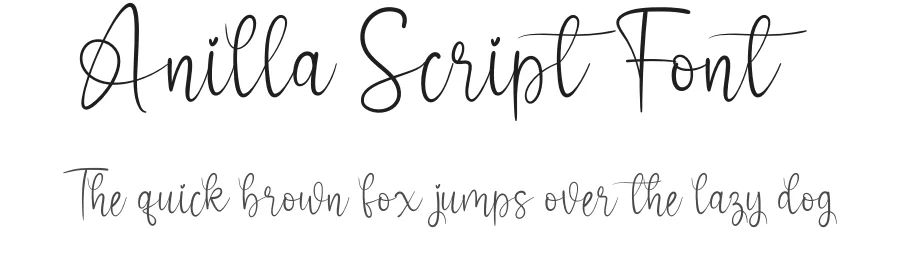 Anilla Script Font by creativeletter — Script Handwritten Font