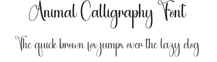 Animal Calligraphy Font by andikastudio — Script Handwritten Font