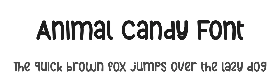 Animal Candy Font by CalligraphyFonts.net — Display Font