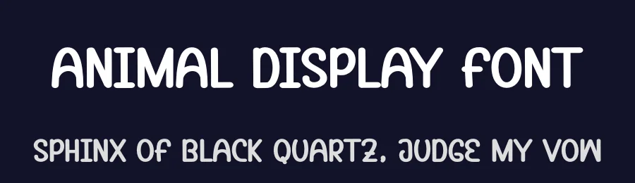 Animal Display Font by andikastudio — Display Font — thumbnail 2