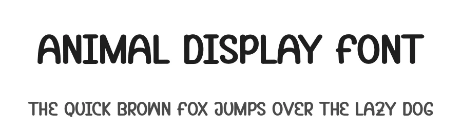 Animal Display Font by andikastudio — Display Font