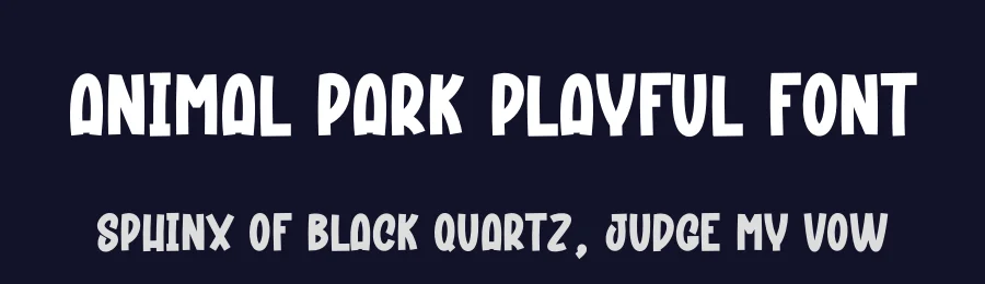 Animal Park Playful Font by andikastudio — Display Font — thumbnail 2