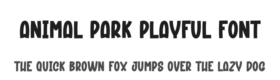 Animal Park Playful Font by andikastudio — Display Font