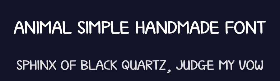 Animal Simple Handmade Font by andikastudio — Display Font — thumbnail 2